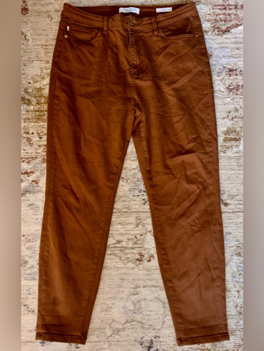 Judy Blue Plus Size Slim Straight Brown Jeans